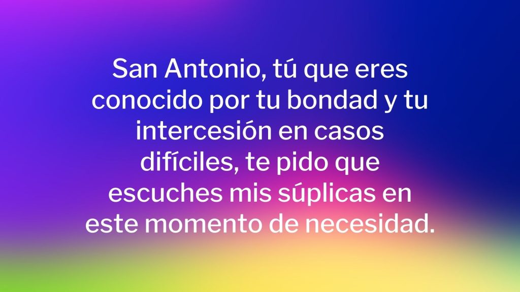Oración a San Antonio para casos difíciles